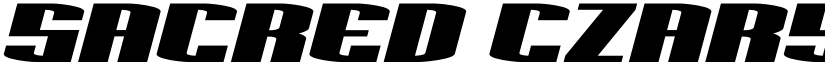 Sacred Czars Spaced Italic Regular font