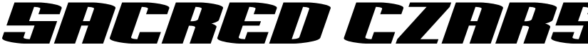 Sacred Czars Super-Italic Regular font