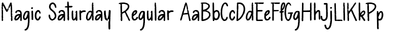 Magic Saturday Regular font