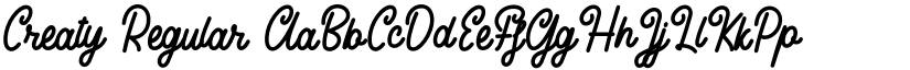 Creaty Regular font