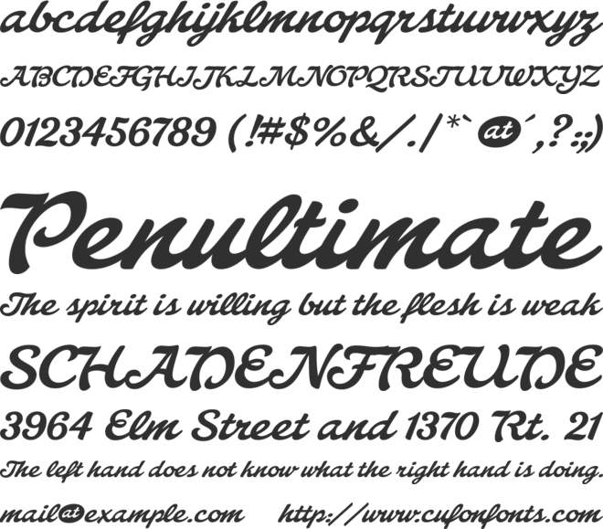 Walecriture font preview