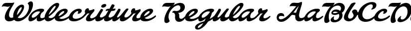 Walecriture Regular font