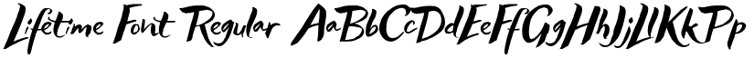 Lifetime Font Regular font