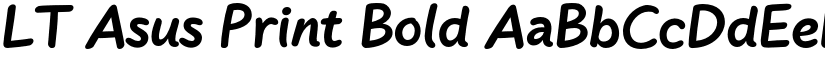 LT Asus Print Bold font