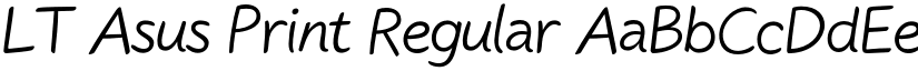 LT Asus Print Regular font