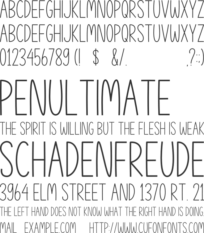 Thanks Farmhouse font preview
