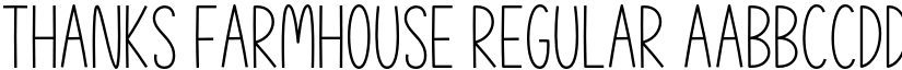 Thanks Farmhouse Regular font