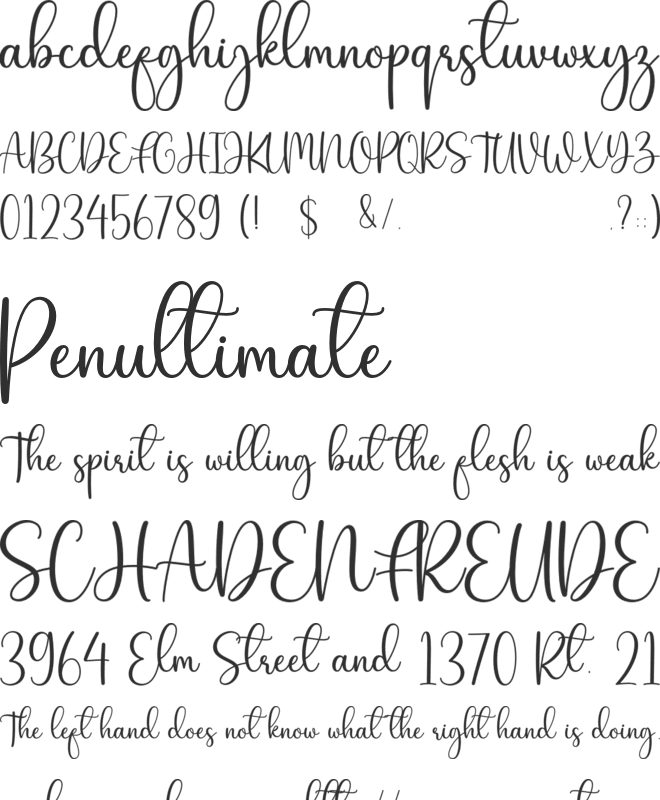 My Daddy font preview