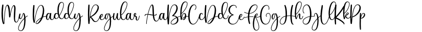 My Daddy Regular font