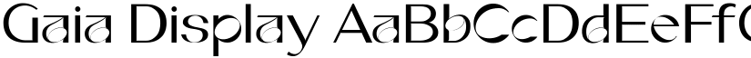 Gaia Display font