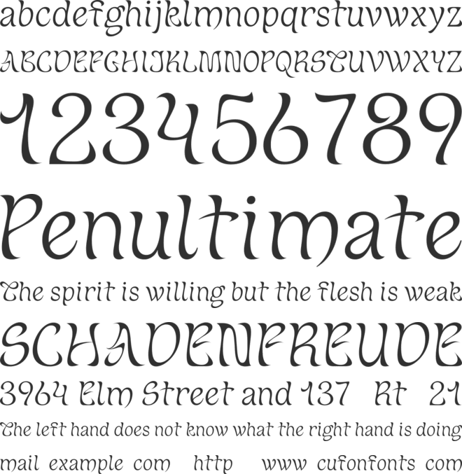 Gosna_TRIAL font preview