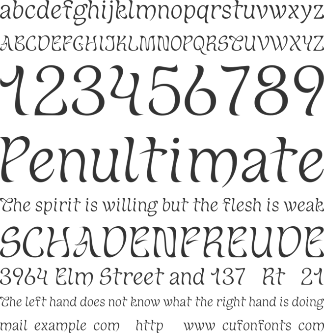 Gosna_TRIAL font preview