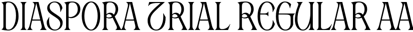 Diaspora Trial font download