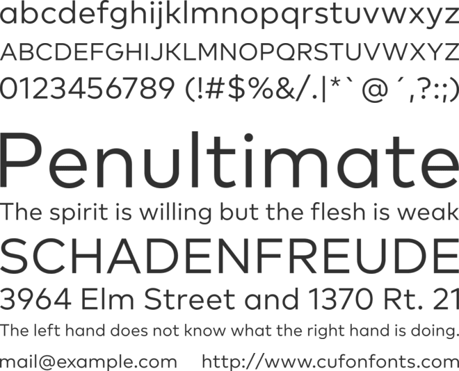 Manifestor font preview