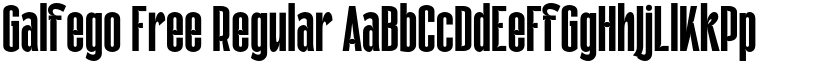 Galfego Free Regular font