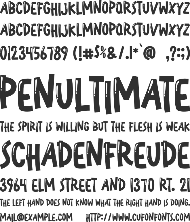 The Great Summer font preview