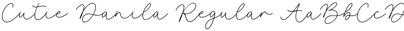 Cutie Danila Regular font