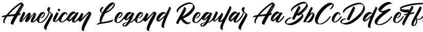 American Legend Regular font