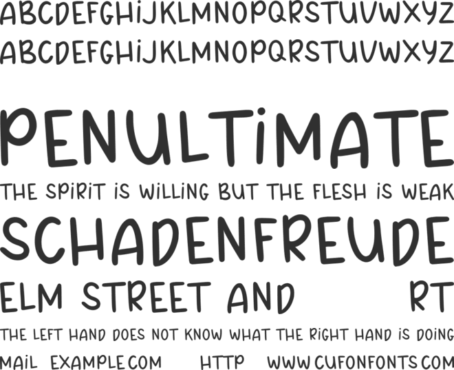 WHITE PIGEON font preview