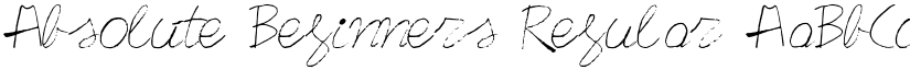 Absolute Beginners Regular font