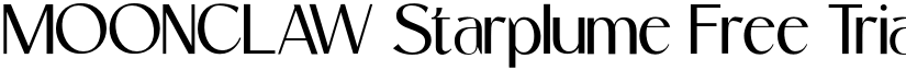 MOONCLAW Starplume Free Trial Regular font