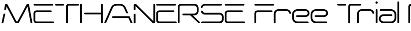 METHANERSE Free Trial Regular font