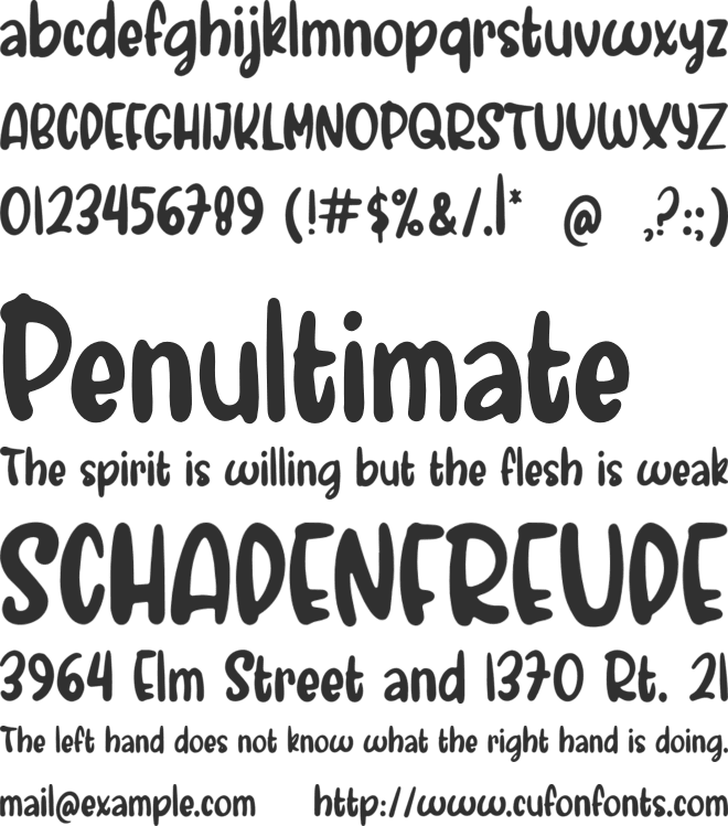 Rainbow Summer font preview