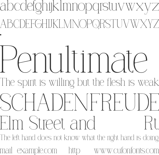 Serenity Moment font preview
