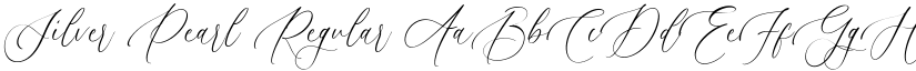 Silver Pearl Regular font