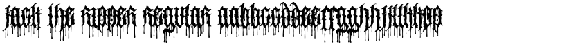 Jack the Ripper Regular font