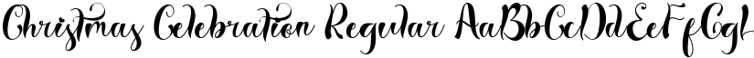 Christmas Celebration Regular font