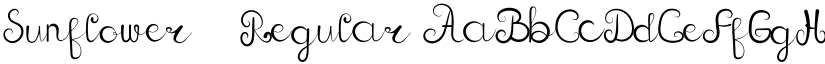 Sunflower 1 Regular font