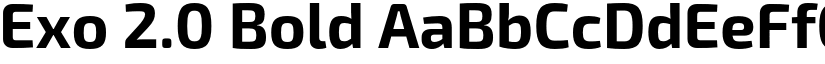 Exo 2.0 Bold font