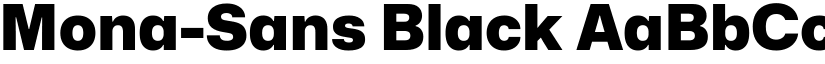 Mona-Sans Black font