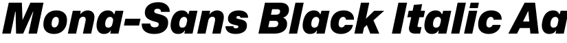 Mona-Sans Black Italic font