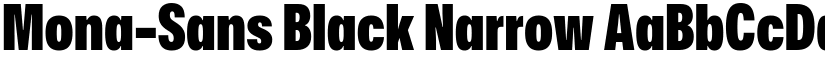 Mona-Sans Black Narrow font