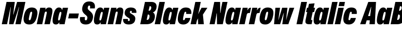 Mona-Sans Black Narrow Italic font
