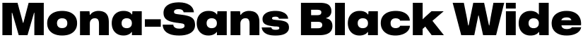 Mona-Sans Black Wide font