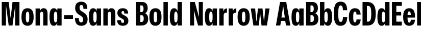 Mona-Sans Bold Narrow font