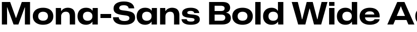 Mona-Sans Bold Wide font