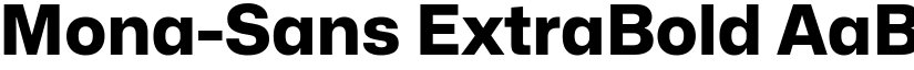 Mona-Sans ExtraBold font