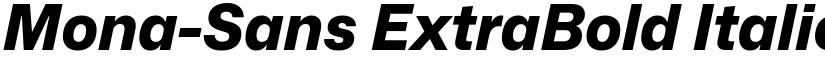 Mona-Sans ExtraBold Italic font