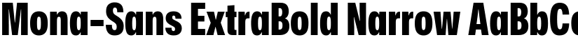 Mona-Sans ExtraBold Narrow font