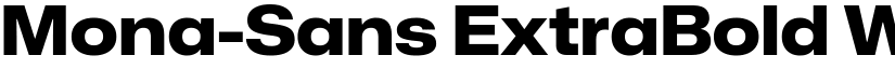 Mona-Sans ExtraBold Wide font
