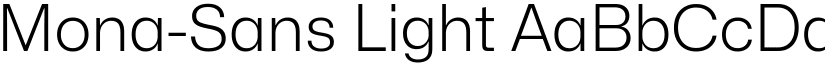Mona-Sans Light font