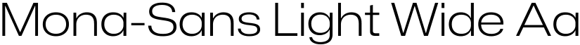 Mona-Sans Light Wide font