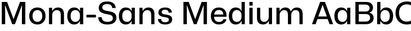 Mona-Sans Medium font