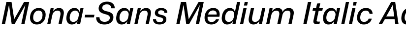 Mona-Sans Medium Italic font