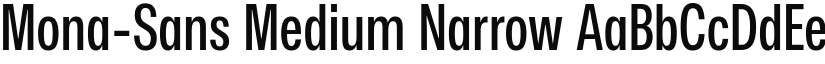 Mona-Sans Medium Narrow font