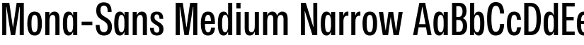 Mona-Sans Medium Narrow font